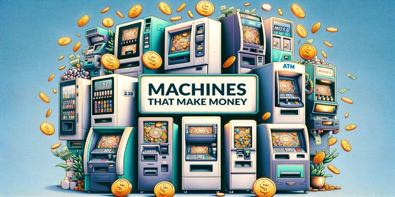 Blog post cover for the topic "Machines that make money"